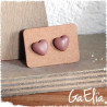 Puces d'oreilles coeurs en polymère - Spécial St Valentin - Création de GaElia