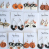 Boucles d'oreilles chauve-souris et fantôme - Halloween en polymère