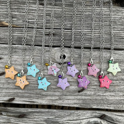 Collier Kawaii Étoile en Argile – Plusieurs Coloris Disponibles - GaElia