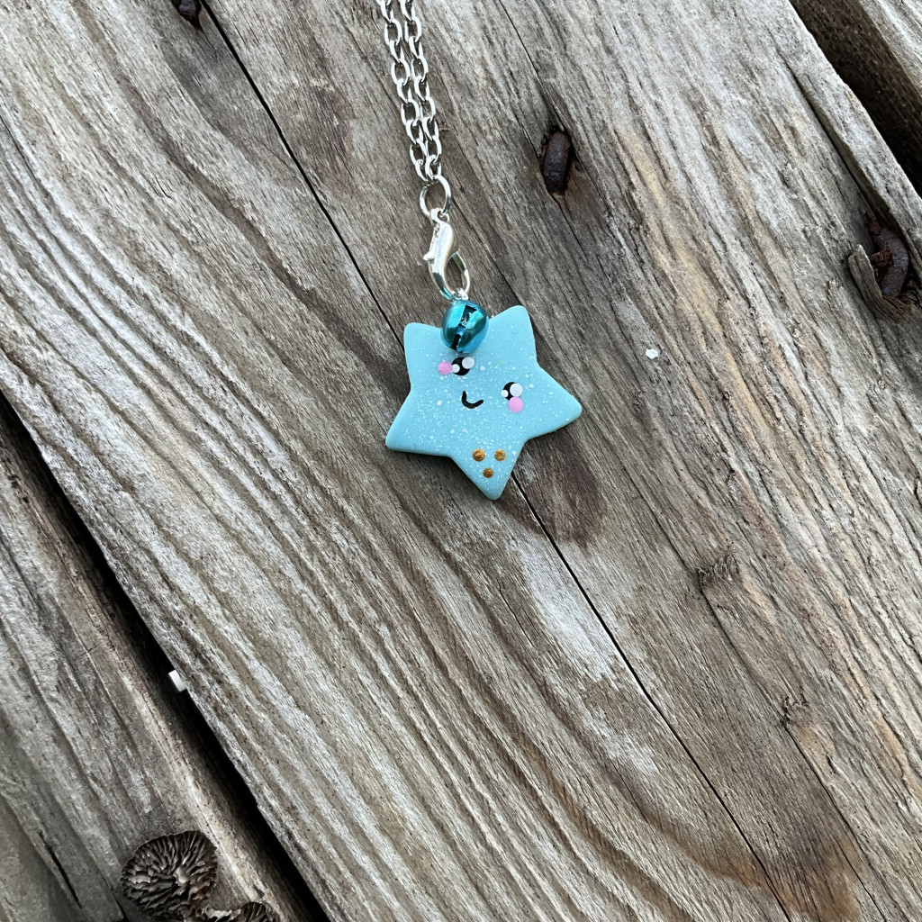 Collier Kawaii Étoile en Argile – Plusieurs Coloris Disponibles - GaElia