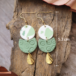 Boucles demoiselle d’honneur couleur sauge | Bijou fait main, bijou fantaisie