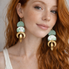 Boucles mariage vert sauge | Bijou bohème; bijou fantaisie, GaElia
