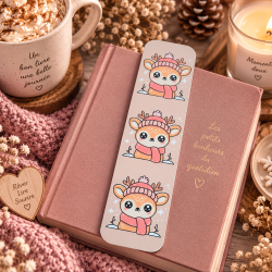 Marque-page petit renne Kawaii.