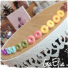 Boucles d'oreilles donuts - Bijoux gourmands en fimo - Création de GaElia |Idée cadeau maîtresse, bijou mini gâteau