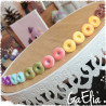 Puces d'oreilles mini donuts bleues - Bijou fantaisie gourmand