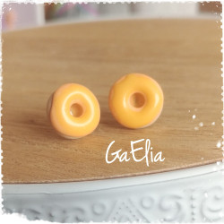 Bijou sucré  - Boucles d'oreilles donuts - Création de GaElia